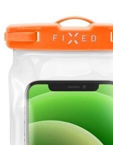 Vodeodolné plávajúce puzdro na mobil FIXED s kvalitným uzamykacím systémom a certifikáciou IPX8, oranžová 6