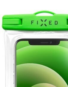 Vodeodolné plávajúce puzdro na mobil FIXED s kvalitným uzamykacím systémom a certifikáciou IPX8, zelená 6