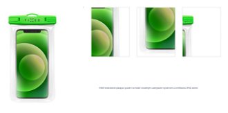 Vodeodolné plávajúce puzdro na mobil FIXED s kvalitným uzamykacím systémom a certifikáciou IPX8, zelená 1