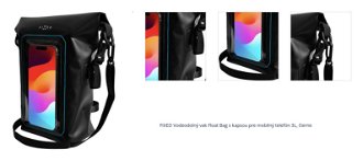 FIXED Vodeodolný vak Float Bag s kapsou pre mobilný telefón 3L, čierne 1