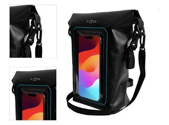 FIXED Vodeodolný vak Float Bag s kapsou pre mobilný telefón 3L, čierne 4