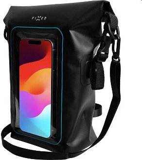 FIXED Vodeodolný vak Float Bag s kapsou pre mobilný telefón 3L, čierne 2