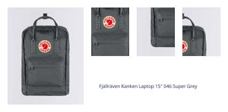 Fjällräven Kanken Laptop 15" 046 Super Grey 1