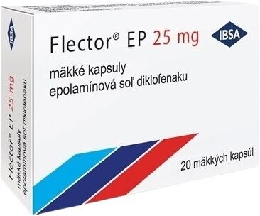 Flector EP 25 mg 20 mäkkých kapsúl