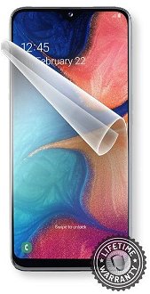 Fólia ScreenShield na displej pre Samsung Galaxy A20e - A202F - Doživotná záruka