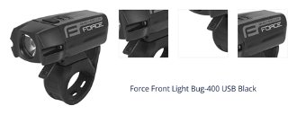 Force Bug-400 USB 400 lm Black Cyklistické svetlo 1