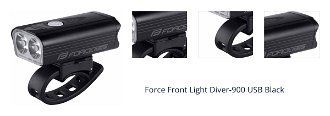 Force Diver-900 900 lm Black Cyklistické svetlo 1
