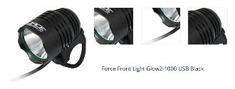 Force Glow2-1000 1000 lm Black Cyklistické svetlo 1