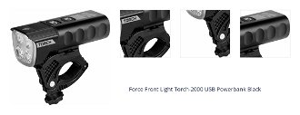 Force Torch-2000 2000 lm Black Cyklistické svetlo 1