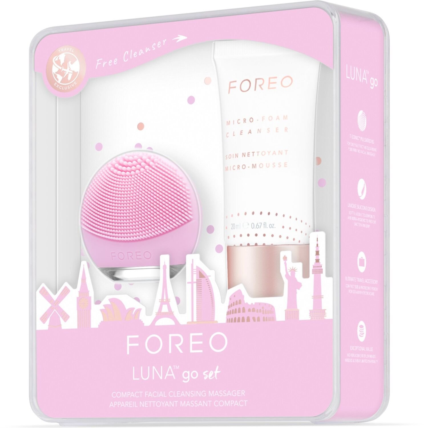 Foreo TR Set LUNA go Pearl Pink