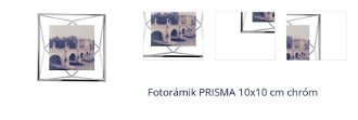 Fotorámik PRISMA 10x10 cm chróm 1