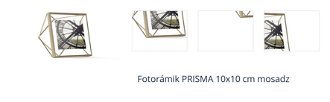 Fotorámik PRISMA 10x10 cm mosadz  1