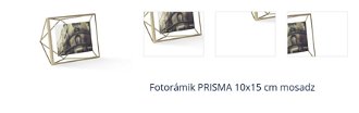 Fotorámik PRISMA 10x15 cm mosadz  1