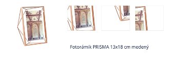 Fotorámik PRISMA 13x18 cm medený  1