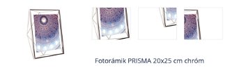 Fotorámik PRISMA 20x25 cm chróm 1