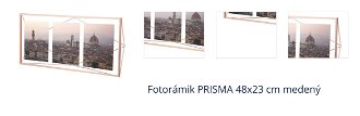 Fotorámik PRISMA 48x23 cm medený 1