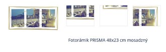 Fotorámik PRISMA 48x23 cm mosadzný 1