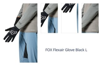 FOX Flexair Glove Black L Cyklistické rukavice 1