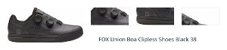 FOX Union Boa Clipless Shoes Black 38 Pánska cyklistická obuv 1
