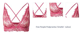 Free People Podprsenka 'Amellie'  ružová 1