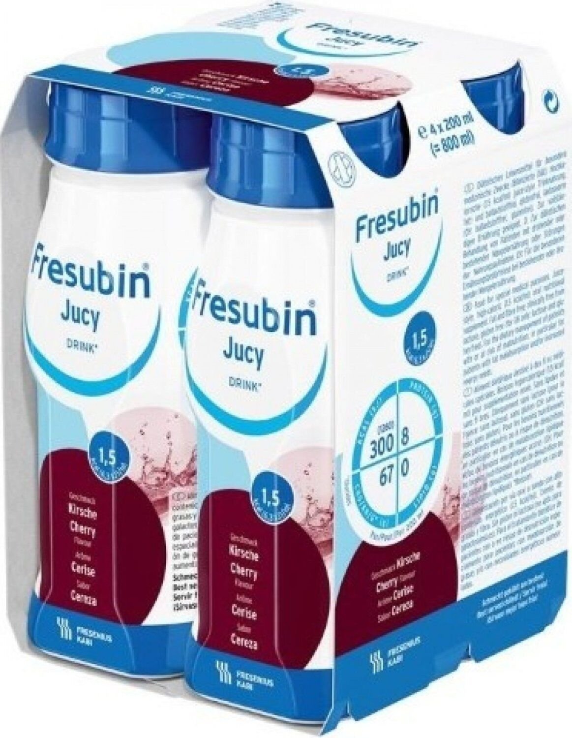 Fresubin juicy DRINK príchuť čerešňová 4 x 200 ml