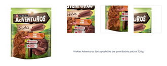 Friskies Adventuros Sticks pochúťka pre psov Bizónia príchuť 120 g 1