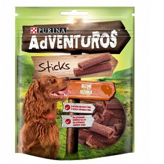 Friskies Adventuros Sticks pochúťka pre psov Bizónia príchuť 120 g