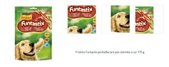 Friskies Funtastix pochúťka pre psa slaninka a syr 175 g 1