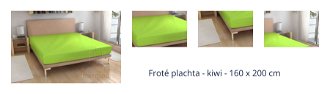 Froté plachta - kiwi - 160 x 200 cm 1