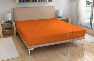 Froté plachta - oranžové - 180 x 200 cm
