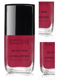 GABRIELLA SALVETE Longlasting enamel lak na nechty 29 Hot Pink 11 ml 3