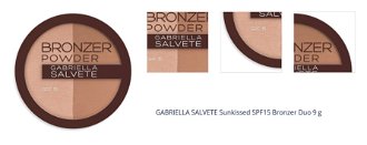 GABRIELLA SALVETE Sunkissed SPF15 Bronzer Duo 9 g 1