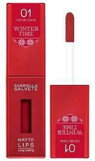 GABRIELLA SALVETE Winter Time Rúž Matte 01 Candy Cane 4,5 ml