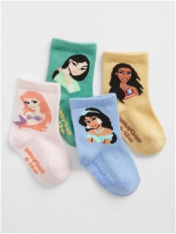 GAP Gap & Disney Ponožky 4 páry detské Ružová
