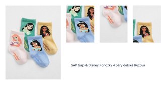 GAP Gap & Disney Ponožky 4 páry detské Ružová 1