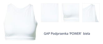 GAP Podprsenka 'POWER'  biela 1