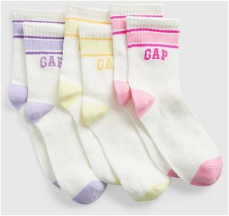 GAP Ponožky 3 páry detské Biela