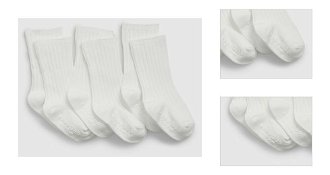 GAP Ponožky 3 páry detské Biela 3