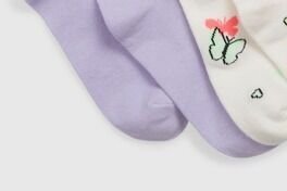 GAP Ponožky 3 páry detské Fialová 8