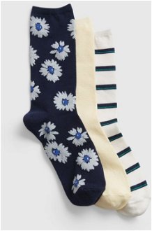 GAP Ponožky 3 páry Modrá Biela