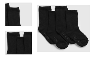 GAP Ponožky 4 páry detské Čierna 4
