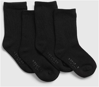 GAP Ponožky 4 páry detské Čierna 2