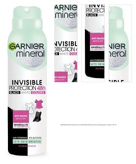GARNIER Mineral Quick Dry Invisible Black White Colors antiperspirant v spreji 150 ml 1