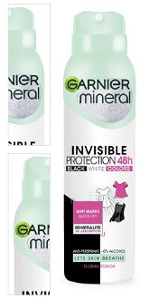GARNIER Mineral Quick Dry Invisible Black White Colors antiperspirant v spreji 150 ml 4