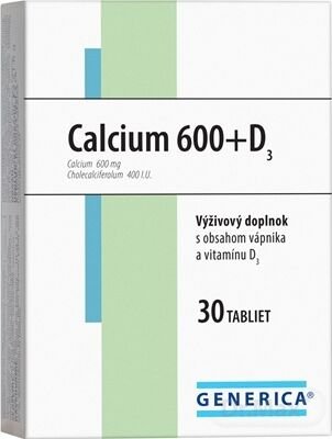 GENERICA Calcium 600+D3