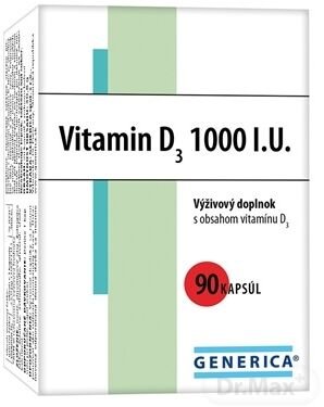 GENERICA Vitamin D3 1000 I.U.