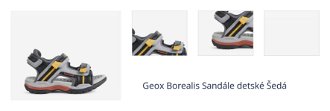 Geox Borealis Sandále detské Šedá 1