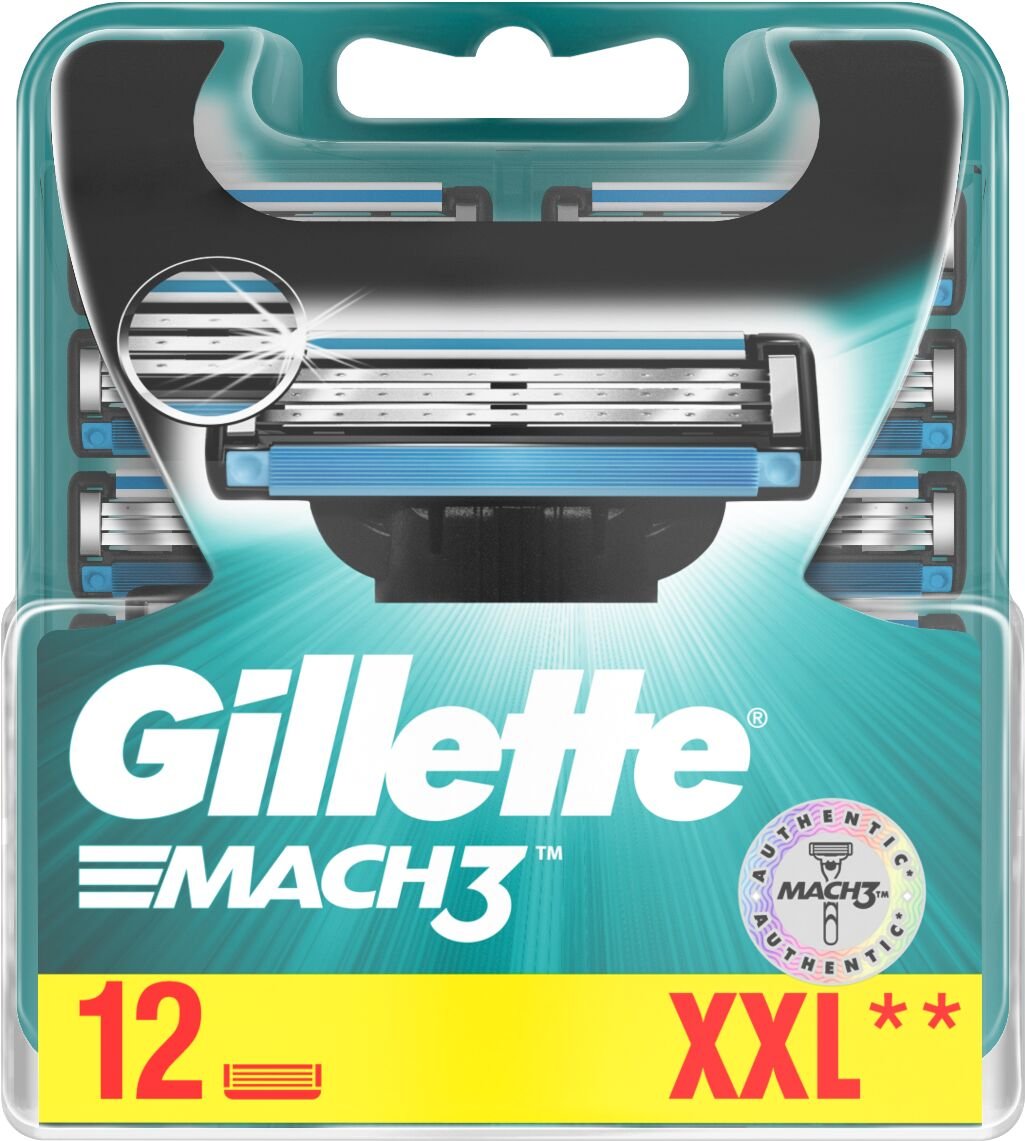 Gillette Mach3 náhradné hlavice 12ks