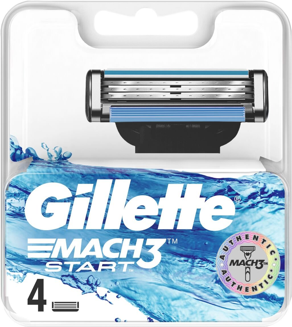 Gillette Mach3 Start Náhradné hlavice 4ks