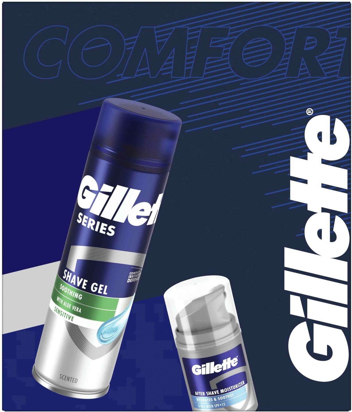 Gillette Series Gél Na Holenie + Hydratačný telový balzam Darčeková Súprava